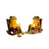 Miniature Frogs On Swing Solars Powered Light Garden Lamp Automatic Night Lamp Resins Craft Light For Terraces Balconies