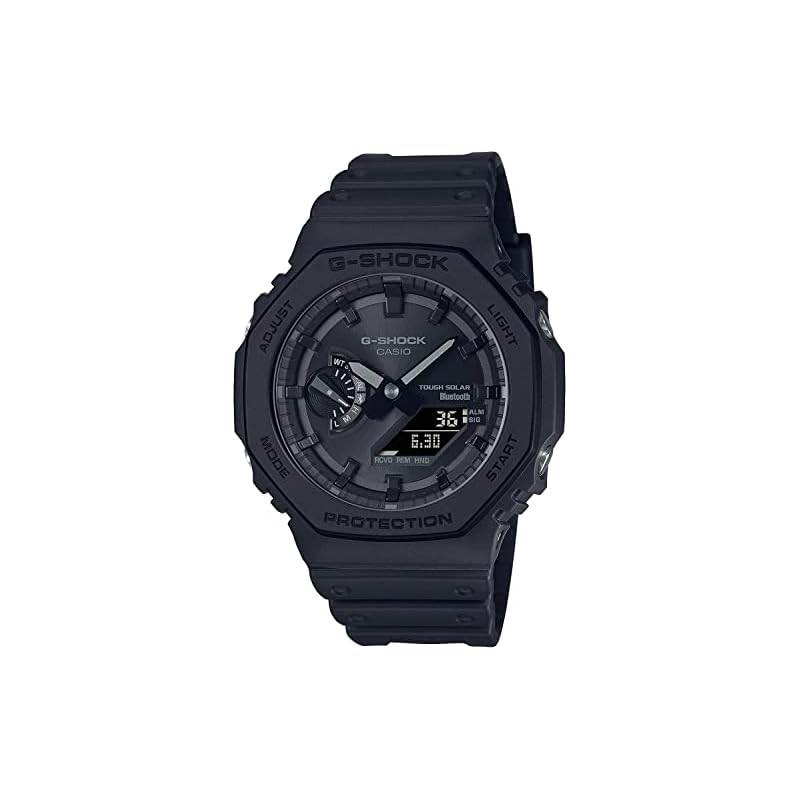 Casio unisex-adult G-Shock GA-B2100-1A1 Watch, Matte Black, Bluetooth, Tough Solar, Mobile Link, Analog-Digi, Carbon Core Guard Construction [Used]