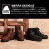 Sierra Designs Genuine Leather Biker Boots SD6021 Size Men's (Brown, 25.5 Cm)