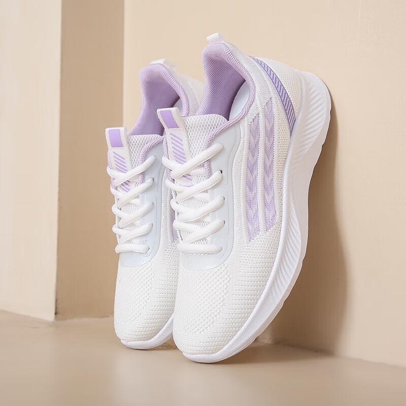 Summer Hollow Comfortable Sports and Leisure Shoes, Middle School Students Ultra-light Running Fitness Soft-soled Mesh Breathable Women's Shoes