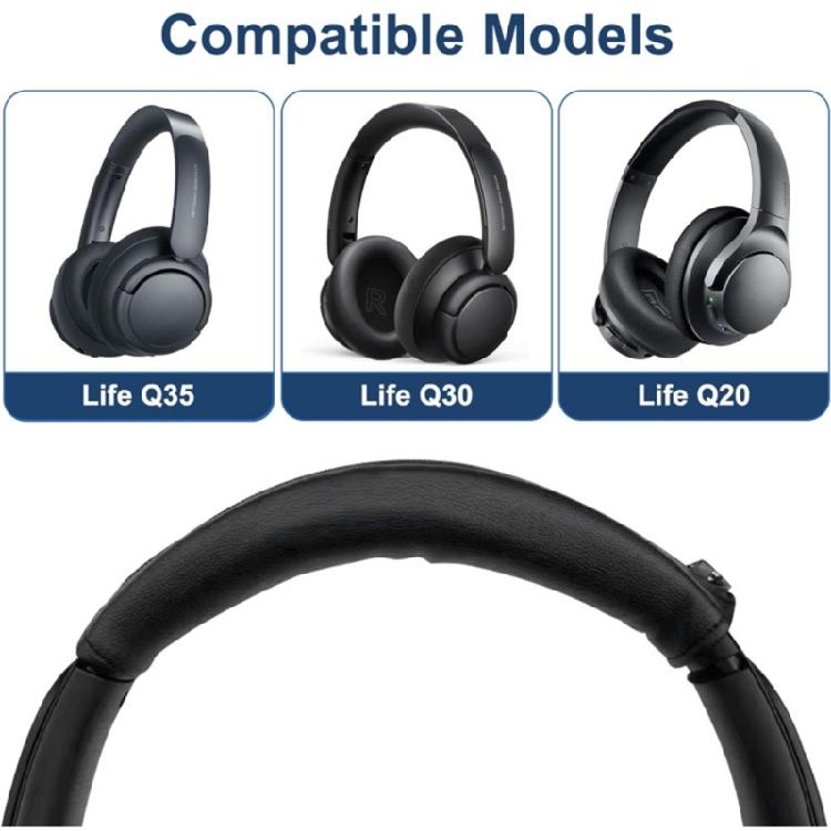 Leather Headband Protectors With Zippers for WH XB910N XB900 Headphones Comfort Cover