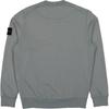STONE ISLAND Solid Color Logo Patch Crew Neck Pullover Long Sleeve Sweatshirt Men Sweatshirt Gray-Green 811563051-V0066