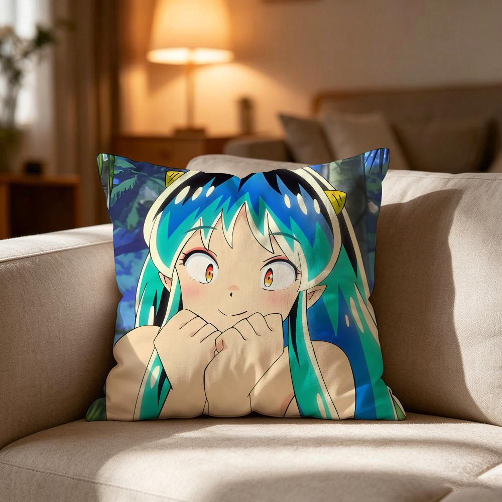Urusei Y-Yatsura ANIMATION FILM Pillow Case Cushion Cover Soft Washable Pillow Case Multi-Scene For Couch Bed Travel Office Use