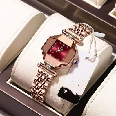 Top Brand Waterproof Women's Watch Square Ultra-thin Quartz Diamond Luminous Fashion Watch