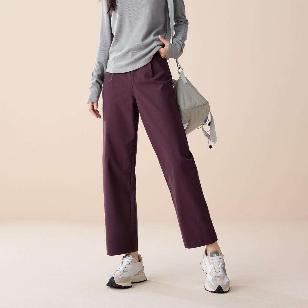 Fashionable and minimalist sports straight leg pants for women