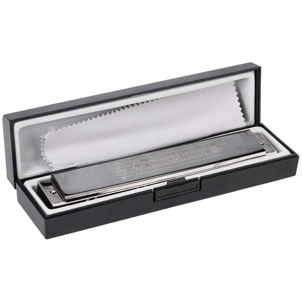 24-Loch-Tremolo-Mundharmonika, C-Tonart, Blasmusikinstrument für erwachsene Anfänger