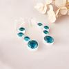 Apatite Gemstone Earrings  925 Stamped Silver Handcrafted Jewelry Christmas Gift EE-161-8