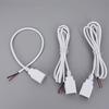 2pin 4Pin 5V USB 2.0 Power Supply Cable Female Male Jack Charging Extension Connector Wire white 0.3m 1m