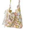 Spring flower bag wool hand-woven material bag crochet crochet DIY gift to pass the time bustling bag
