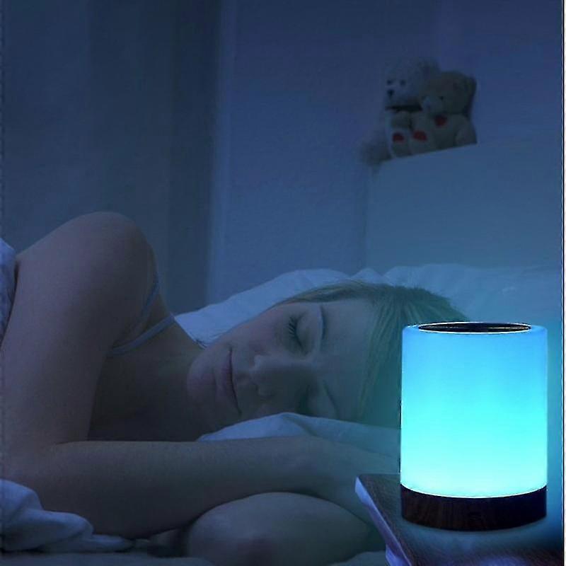 Touch Table Lamp, Dimmable Bedside Lamp With Warm White Light