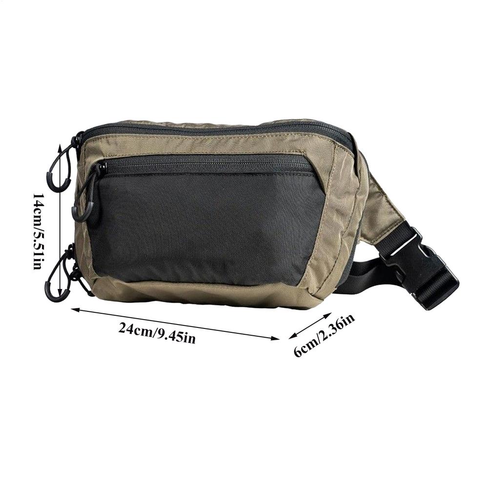 Waterproof Outdoor Waist Pack Shoulder Bag for Passport Women Men Running Gym Motorcycle Beach Hiking Walking