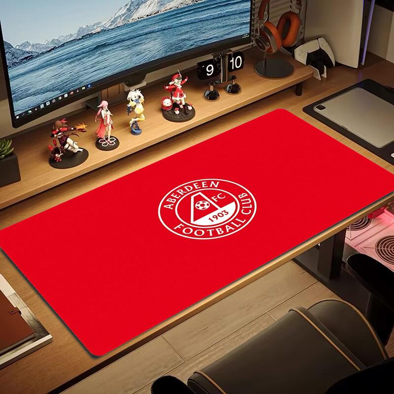 Aberdeen Football Club Print Cushion Non-slip Laptop Tablet Big Mousepad XXL Mat Mini PC Playmat With Lock Edge