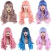 Modische Perücken - Farbverlauf Cosplay Anime Perücken - Original Setsubu Stil Buntes Langes Lockiges Haar Kopfbedeckung - Lolita Stil