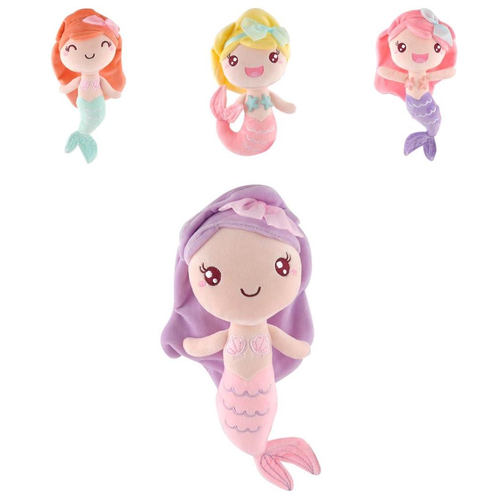 Soft And Cuddly Mermaid Princess Plush Toy With Long Hair For Girls