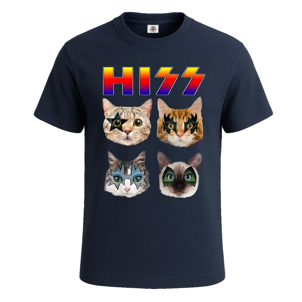 Hiss cat funny cats kittens rock music gift mens t shirt funny party shirt top 2XL