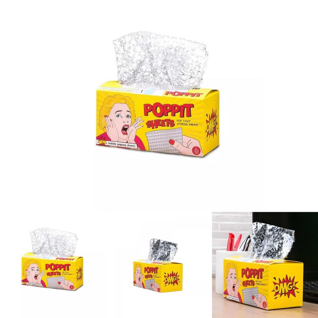 Poppit Sheets Bubble Wrap With Stressrelief Plastic Material For Kids And Adults