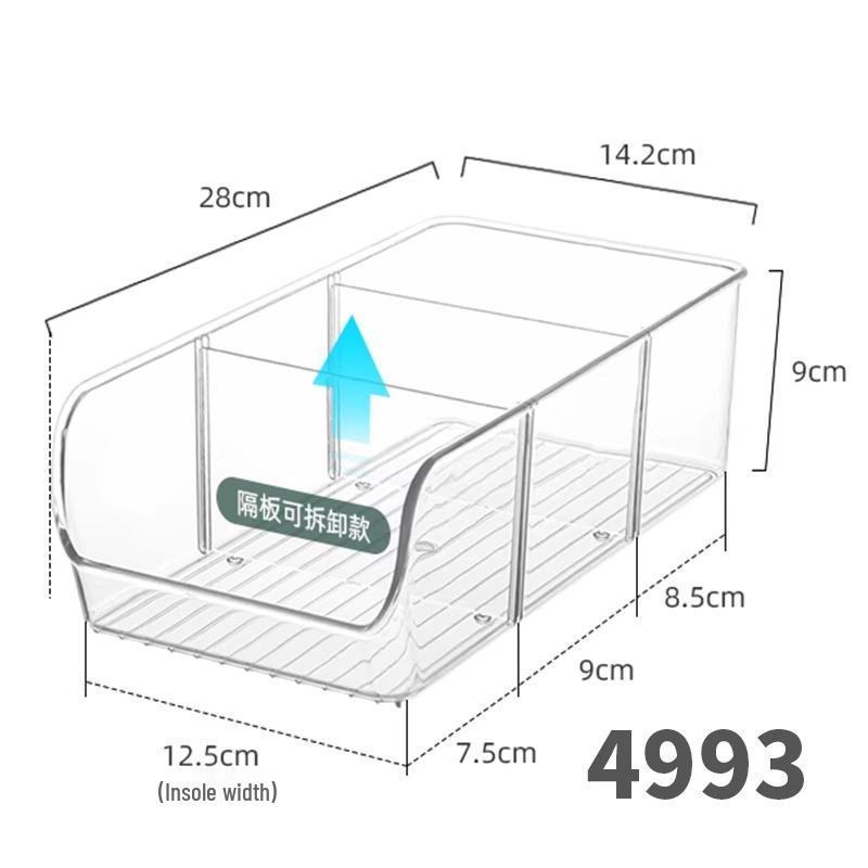 Extra Long 40cm Transparent Narrow Storage Box, 15cm Wide, Waterproof Drawer Organizer