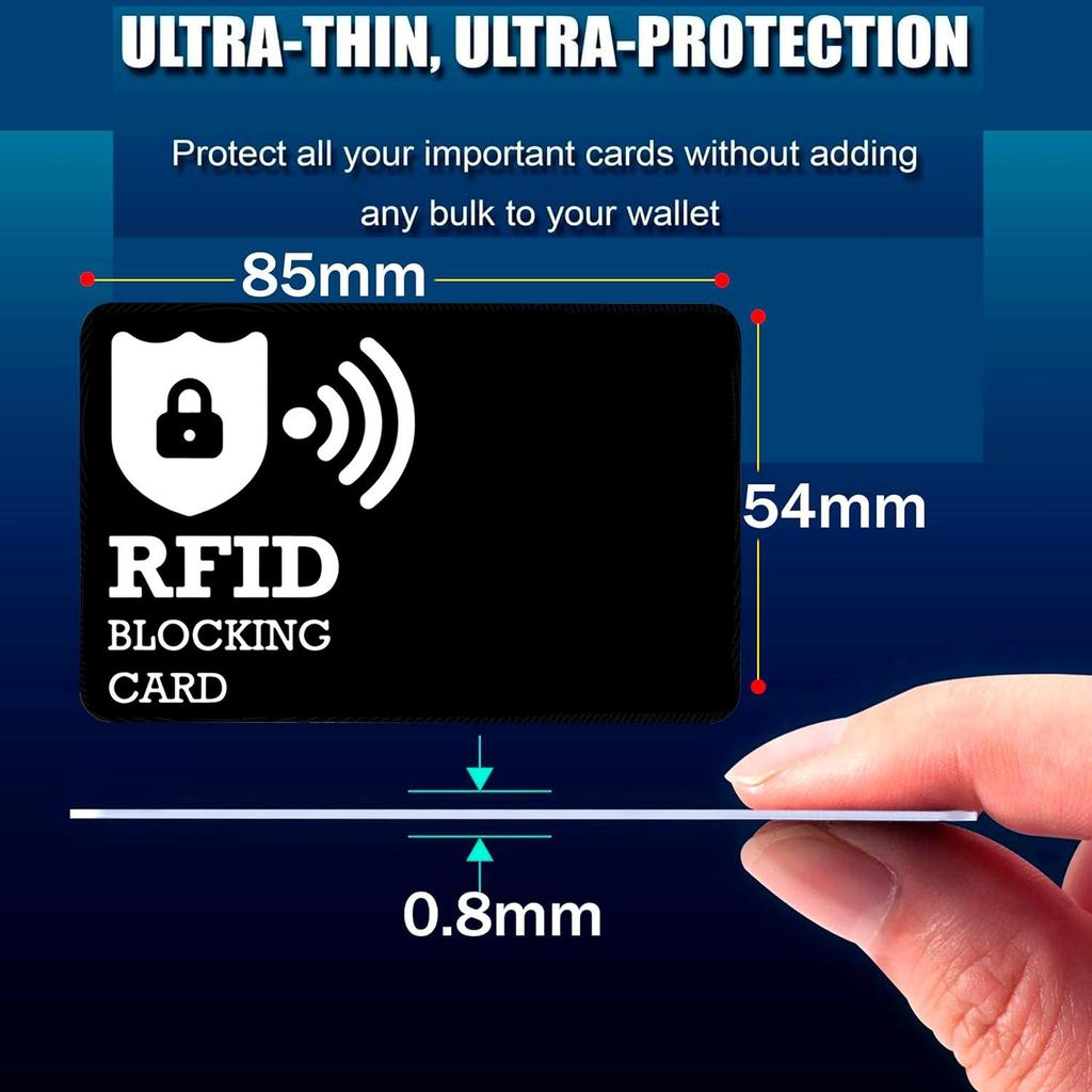 RFID Blocking Card, Safecard NFC Debit Credit Card Passport Protector
