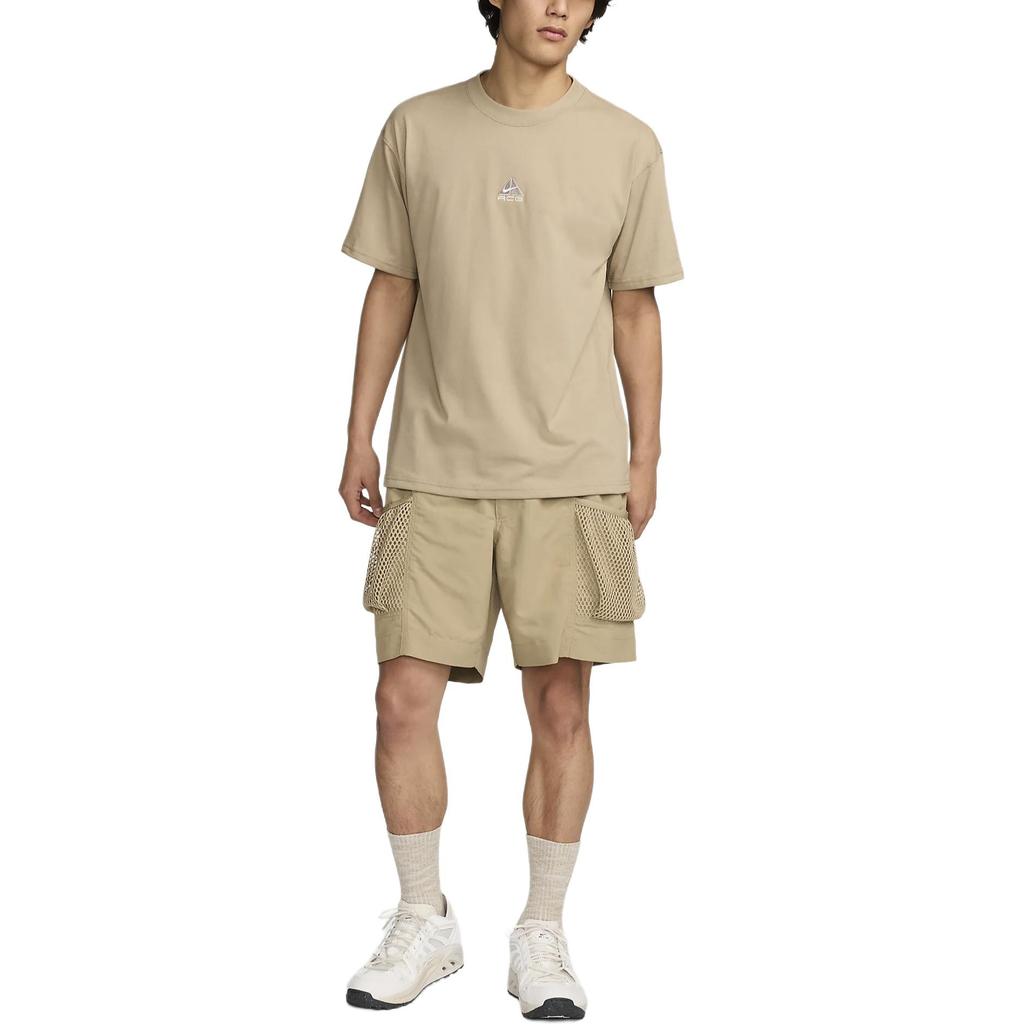 Nike ACG Snowgrass Breathable Waterproof Comfortable Cargo Shorts Men Shorts Khaki Light-Iron-Ore Summit-White DV9406-247