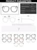 Retro Square Glasses Women Irregular Frame Anti Blue Light Computer Eyewear Fashion Female Myopia Eyeglasses