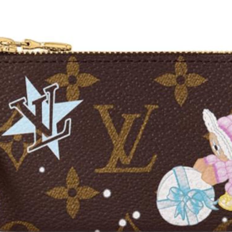 Louis Vuitton Key Pouch Monogram/Azur Frost M12229