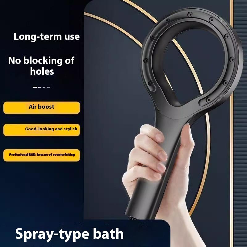 Душевая лейка с высоким давлением для путешествий, портативная душевая лейка для ванной комнаты, круглая душевая лейка с высоким давлением, аксессуары для ванной комнаты