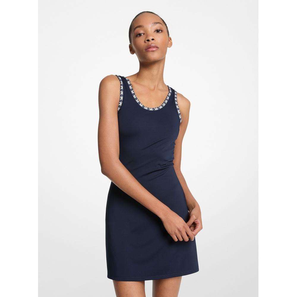 

Michael Kors Logo Trim Stretch Knit Dress Jt5833k41s6990 Midnight Blue XS