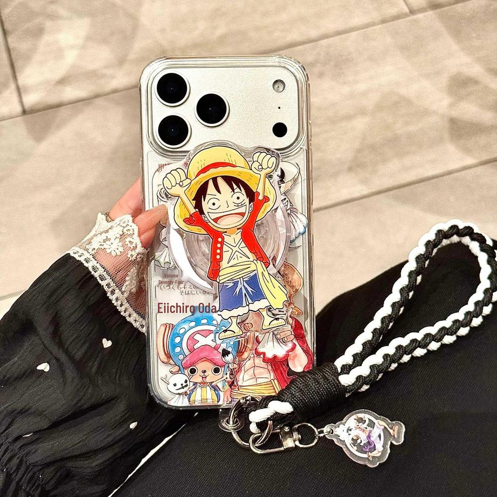 One Piece Luffy Magnetic Stand Case for iPhone 16 Pro Max