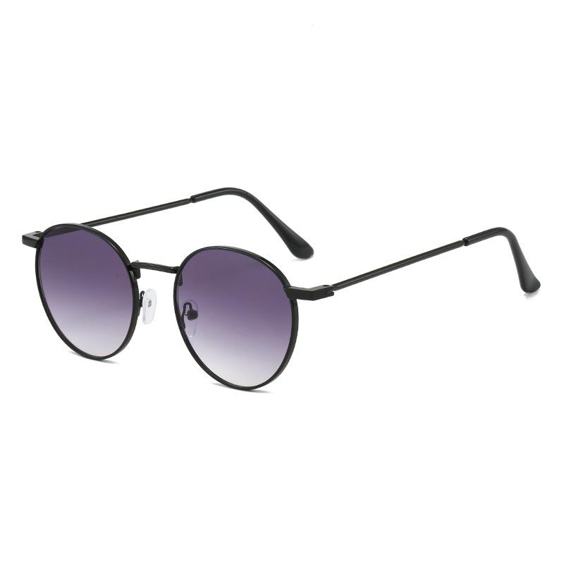 Metal Sunglasses Retro Oval Street Sunshade Glasses Airport Decoration Small Uv Protection Sunglasses