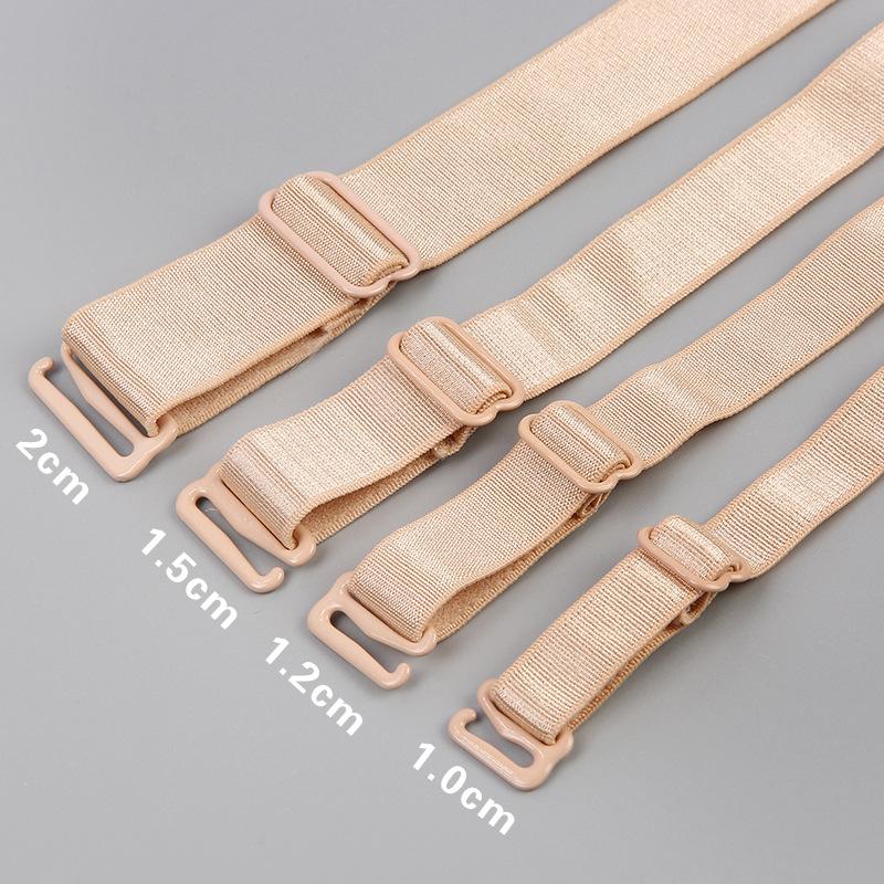 1cm 1.2cm 1.5cm 2cm Underwear Shoulder Strap Women Bra Transparent Invisible Bra Straps Basic Color Skin White Black