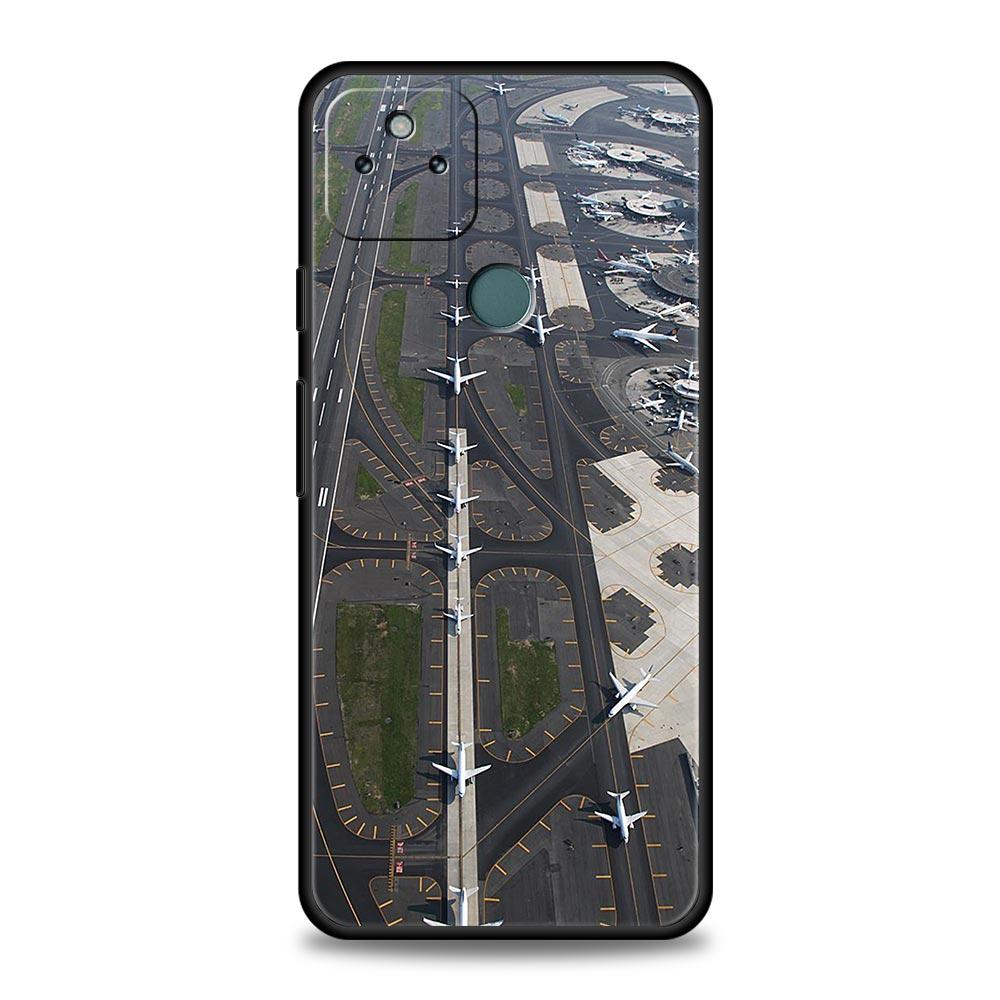 Travel-Nspired Airplane Route Phone Case Cover for Google Pixel 10 9 8 7 6 9A 8A 7A 6A Pro Shockproof Soft TPU 9 Pro XL Shell