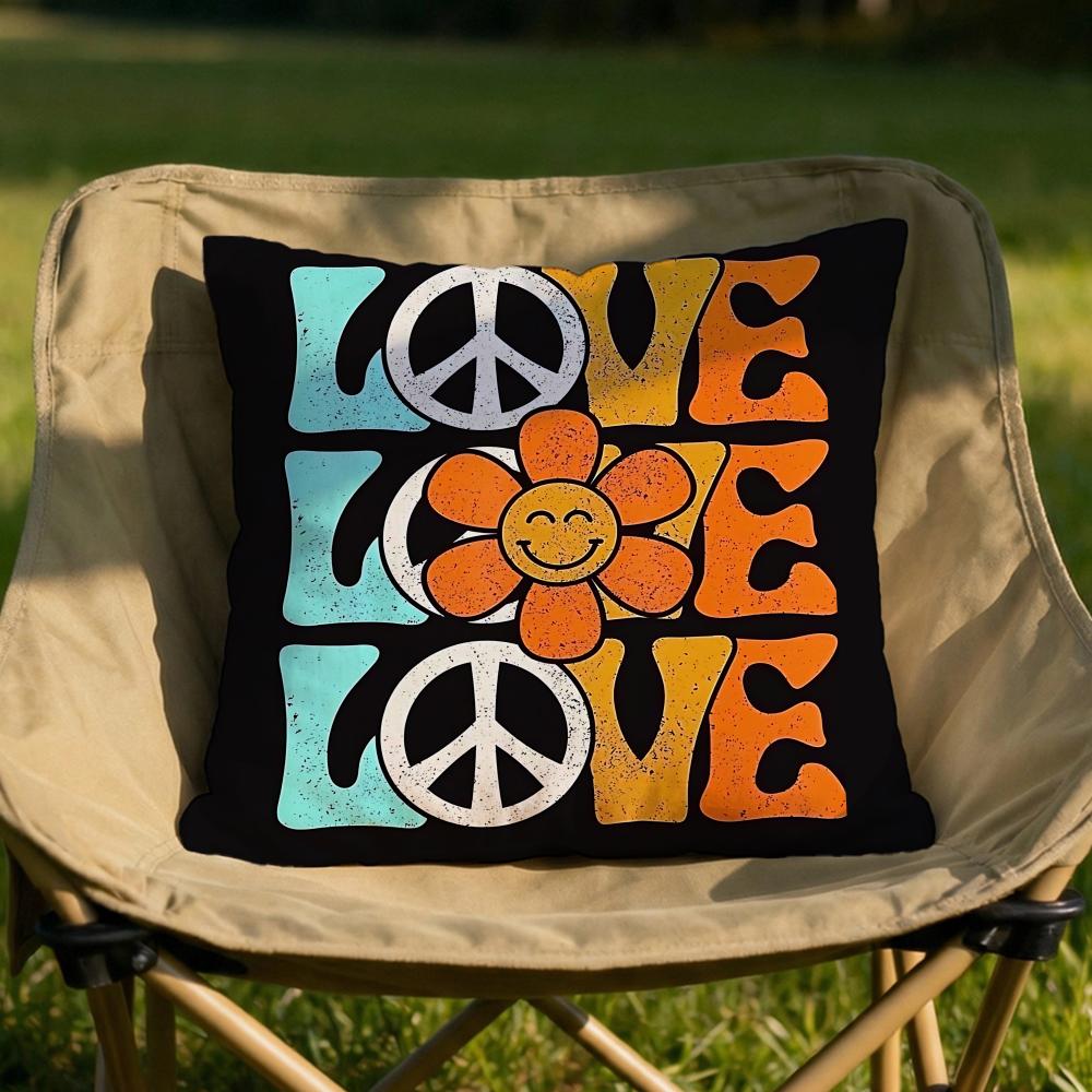serene peace Cushion Cover Soft Reversible Durable Pillow Cover MultiScene Use for Home Car Daily Comfort