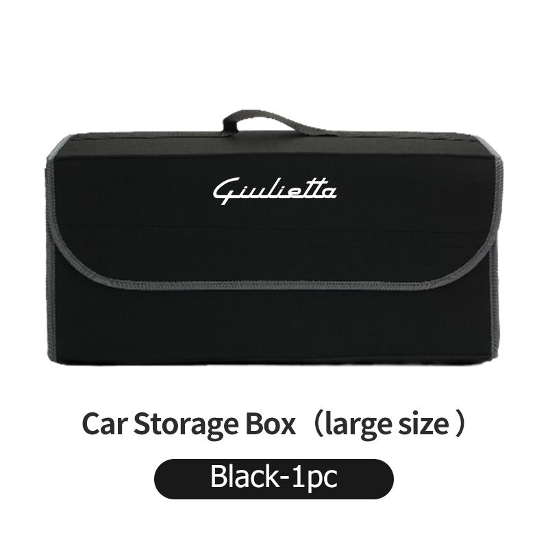 2026 Hot Alfa Romeo Felt Car Logo Trunk Organizer Bag Foldable Trip Storage Box Interior Accessories For Alfa Romeo Giulia 147 M