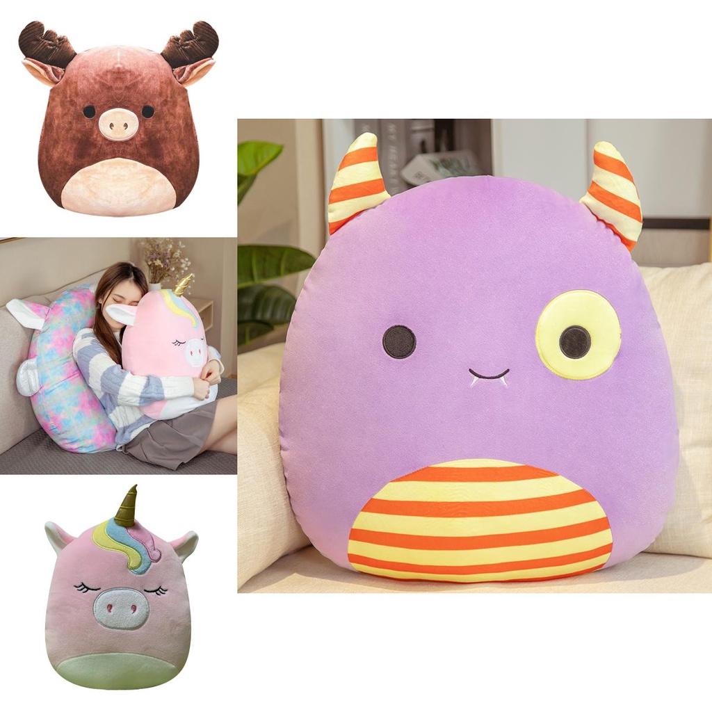 Adorable Squishmallows Stuffed Toy Doll Plush Unicorn Dinosaur Soft Pillow Cushion For Kids