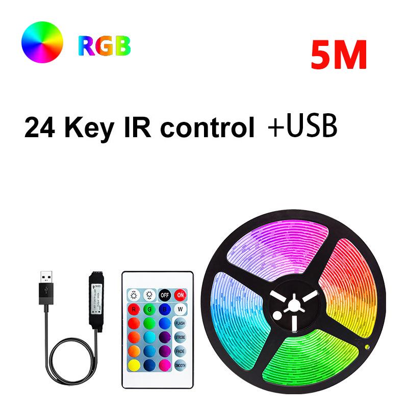 Led Strip Lights Bluetooth Control RGB LED Lights for TV USB 5V Led Tape for TV Backlight Room Party Decoration Party Wedding
