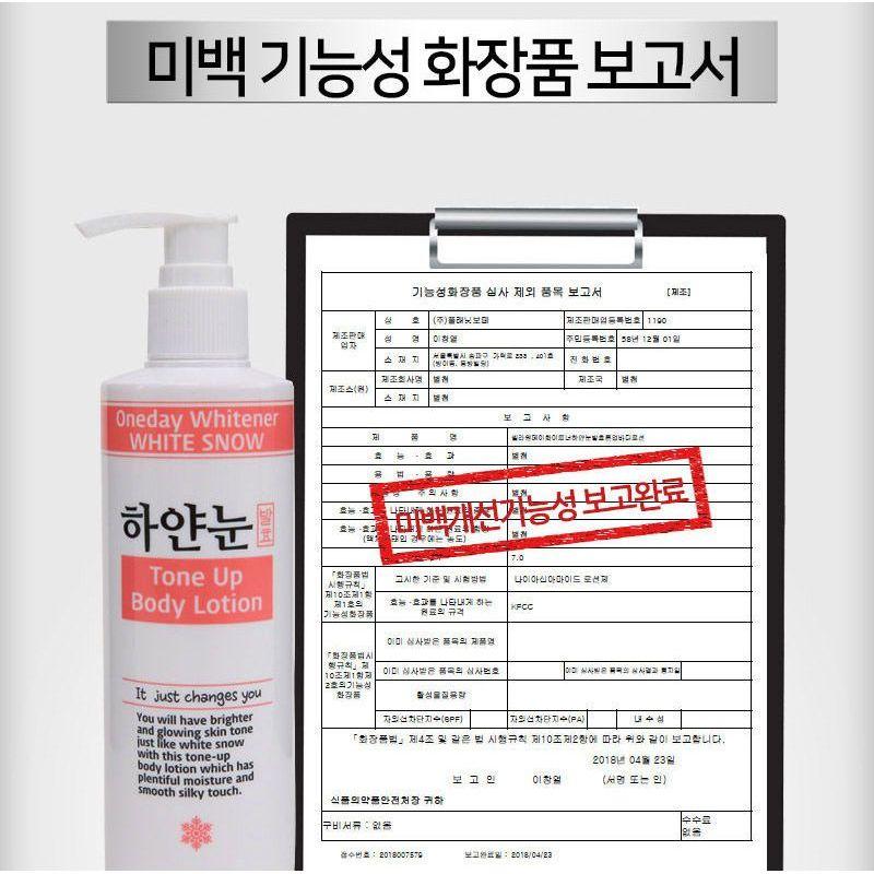 Nella - Oneday Whitener White Snow Fermented Tone Up Body Lotion 250ml