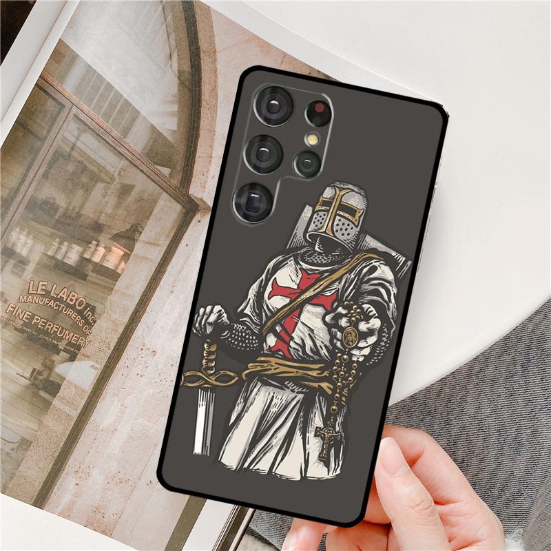 Templar Knight For Samsung Galaxy S22 Ultra S21 Ultra Note 20 S20 FE S8 S9 S10 Note 10 Plus Phone Case
