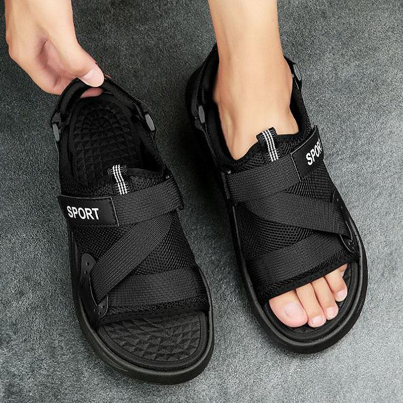 

WTEMPO Противоскользящие сандалии, мужские двойного назначения, толстая подошва, удобная универсальная спортивная пляжная обувь с мягкой подошвой и защитой от запаха, дропшиппинг, оптовая продажа 39 чёрный