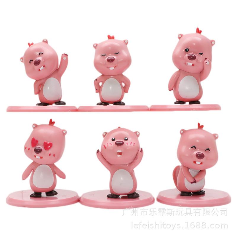 

86 шт. Лот Фигурка Лупи Линабелл Игрушка Мультяшная Коллекция Кукла Украшение Рабочий стол 6Pcs Loopy