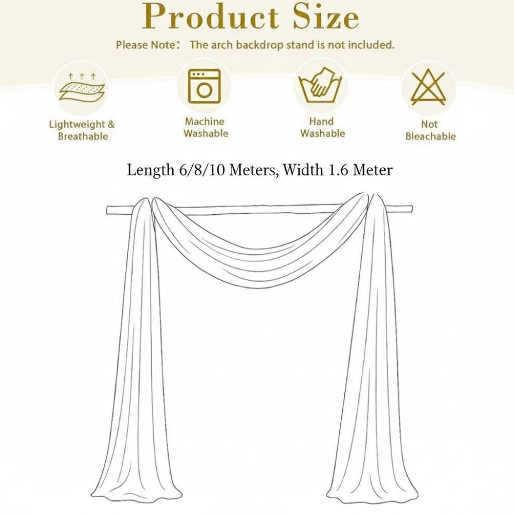 Width 160CM Wedding Tulle Arch White Pink Backdrop Fabric Arch Draping Fabric  Wedding