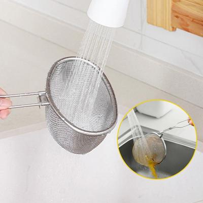 304 Stainless Steel Mesh Strainer Spoon Silver Cooking Utensils Food Colander Korean Noodles Scoop Vegetable Hot Pot Strainer