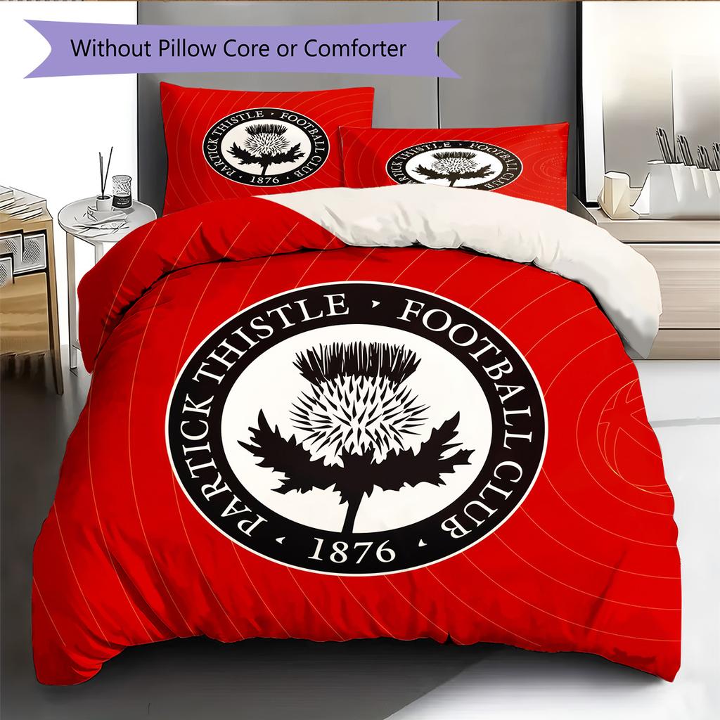 Partick Thistle F.C.  Pattern Bedding Quilt Set  Home Decoration  Gift (1 * duvet cover + 2 * pillowcase  without core)