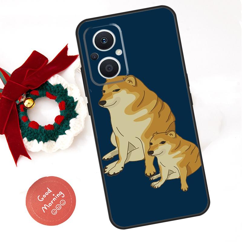 Cheems Doge Funda For OPPO Reno 8 Lite 10 11 12 13 14 Pro 11F 12F 13F 14F OPPO Find X8 X5 X6 X9 Pro Case