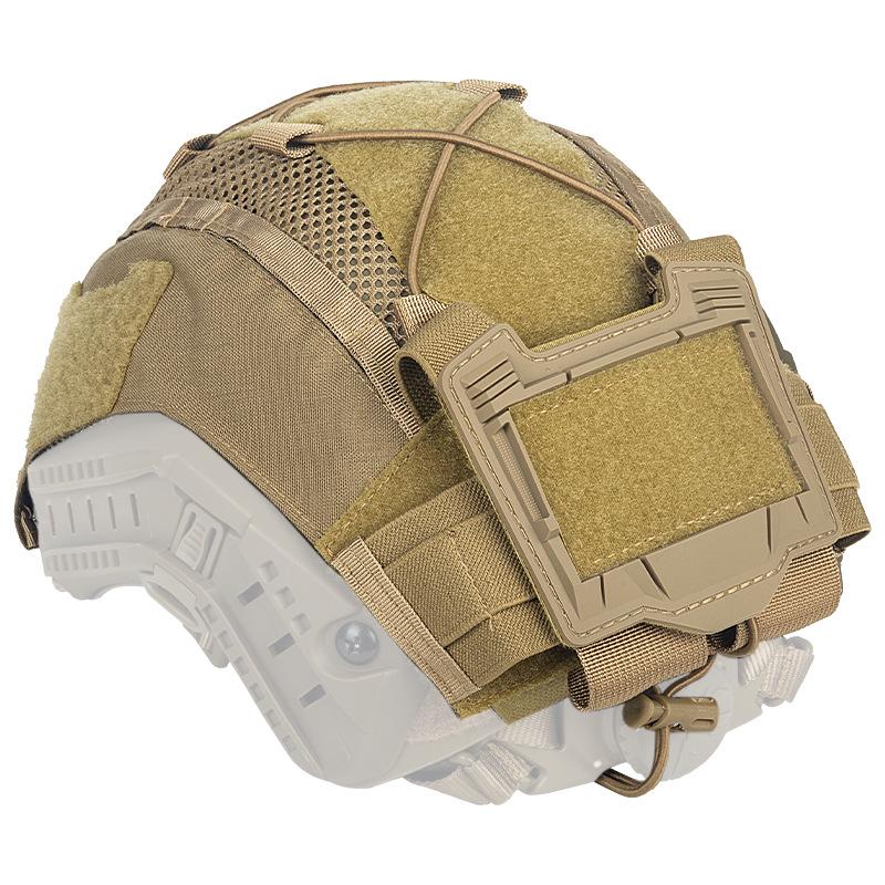 Cross-Border Tactical Camouflage Helmet Cover with Battery Pack and Counterweight.