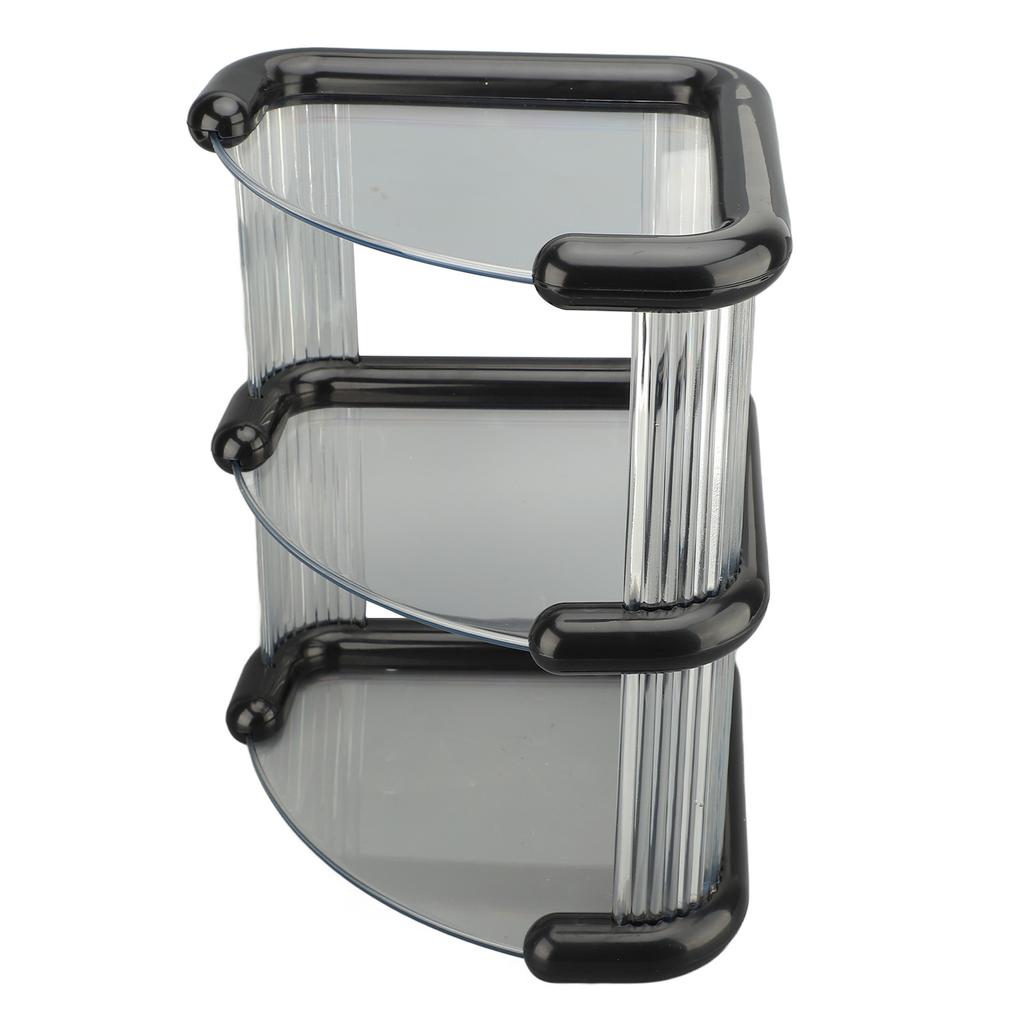 Desktop Corner Stand Multipurpose Simple Stylish Large Capacity 3 Tiers Corner Storage   for Bathroom Kitchen  