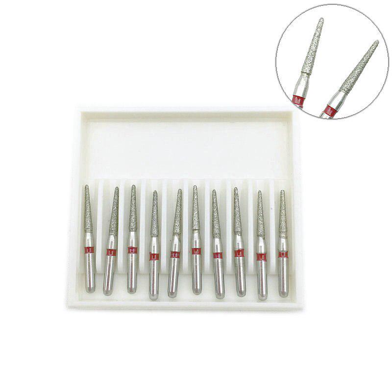 10 sztuk Dental Diamond Burs High Speed Drills FG 1.6mm do wybielania zębów materiał stomatologiczny CD-59F
