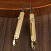 Brass Bottle Opener, Keychain, Knife Barrel, Multi-functional Knife, Broken Window, Outdoor Hidden Pendant, Portable Dismantling and Express.