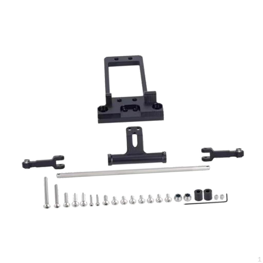 Aluminum Alloy Bta Servo Mount Scale Hydraulic Steering Link Kit RC Crawler Car Upgrade Portal