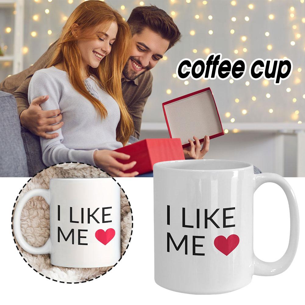 NOVÝ Vysoce kvalitní keramický hrnek na kávu I Like Me Vtipný design Hrnky na kávu Hrnek s potiskem Obrázku Čajové nádobí S uchem Káva Kulatý J9U1