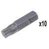 Bit - WERA - 867/1 Z TX W - 30x25 Mm - Set of 10 Pcs - Torx